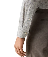 Contemporary-Fit Geometric Twill Dress Shirt