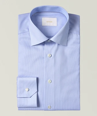 Slim-Fit Elevated Textured Dress Shirt