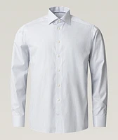 Slim-Fit Stripe Twill Dress Shirt
