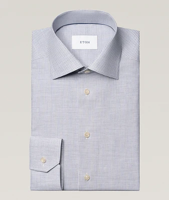 Contemporary-Fit Check Mélange Dress Shirt