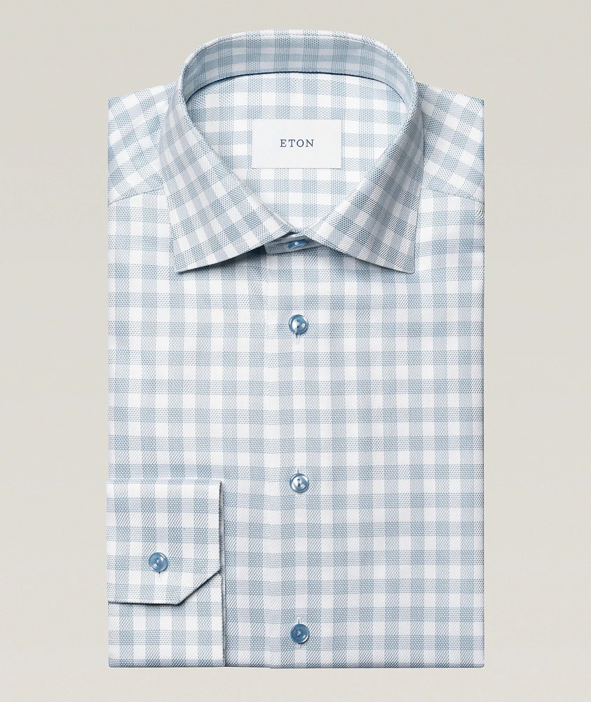 Slim-Fit Check Dress Shirt