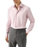 Slim-Fit Mélange Fine Twill Dress Shirt
