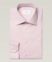 Slim-Fit Mélange Fine Twill Dress Shirt
