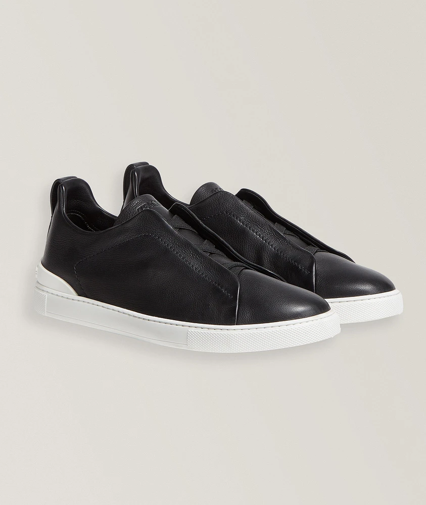 Triple Stitch SECONDSKIN Leather Sneakers