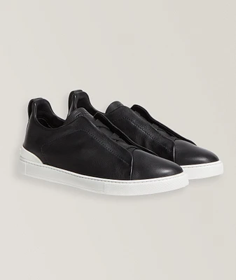 Triple Stitch SECONDSKIN Leather Sneakers