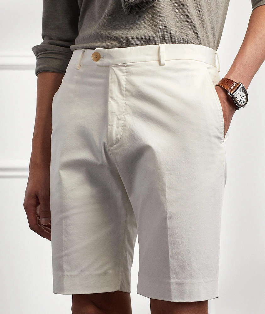 Slim-Fit Stretch-Cotton Chino Shorts