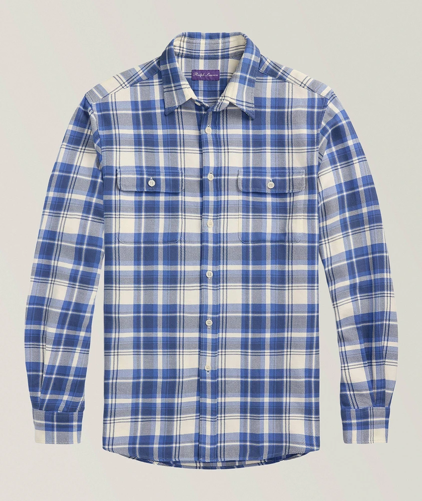 Cooper Plaid Cotton Twill Shirt