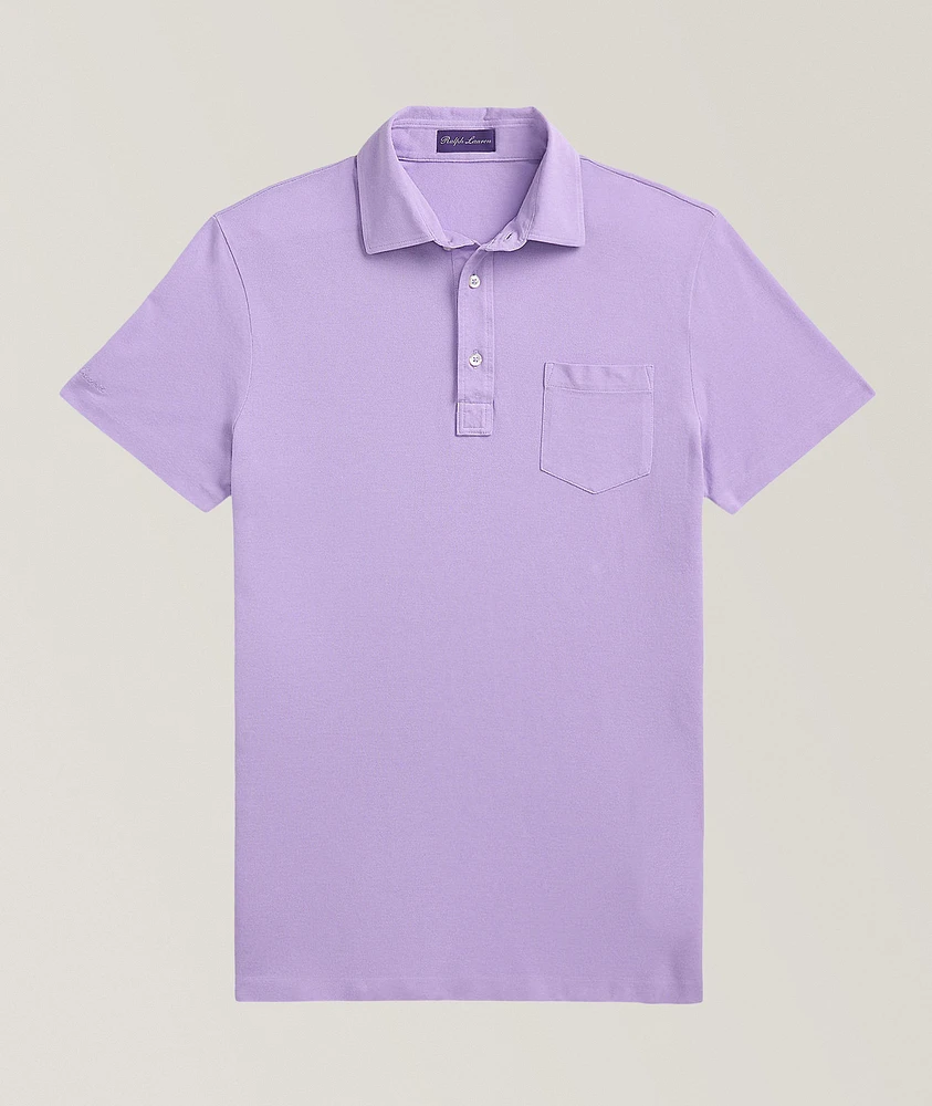 Slim-Fit Washed Piqué Polo