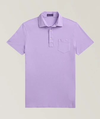Slim-Fit Washed Piqué Polo