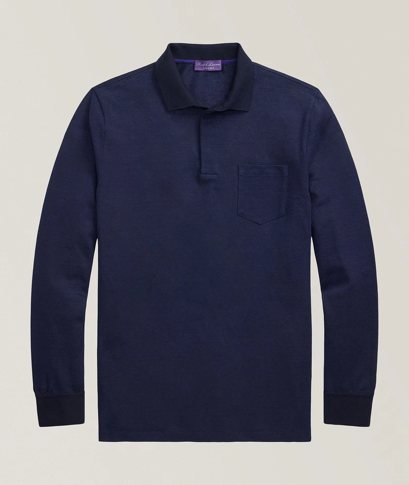 Linen & Cotton Piqué Polo