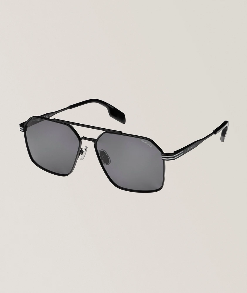 Moraine Titanium Polarized Navigator Sunglasses