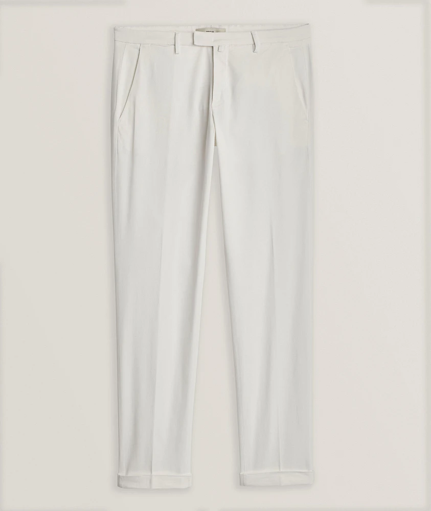 Cotton-Lyocell Blend Stretch Chinos
