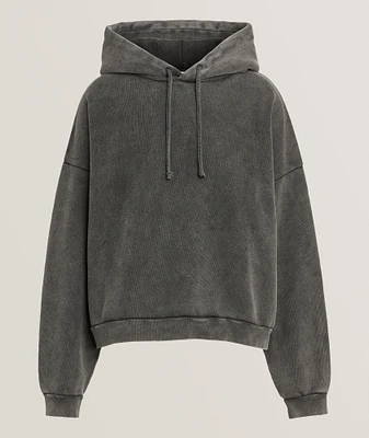 Garment-Dyed Cotton Logo Hooded Sweater