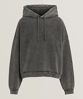 Garment-Dyed Cotton Logo Hooded Sweater