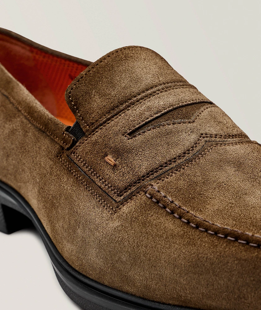 Suede Penny Loafers