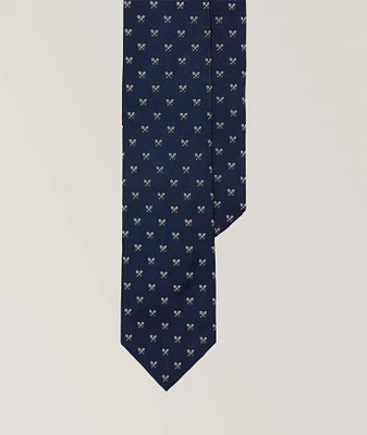 Tennis Racquet Silk Tie 