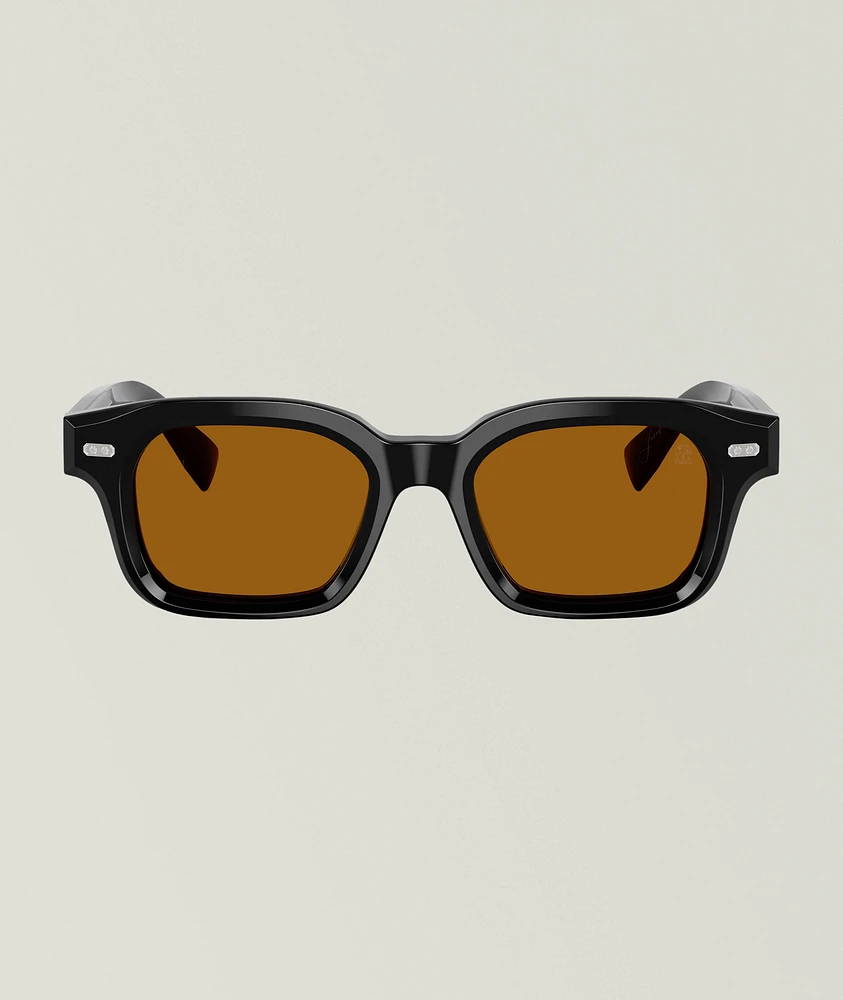 Jared Rectangular Acetate Sunglasses