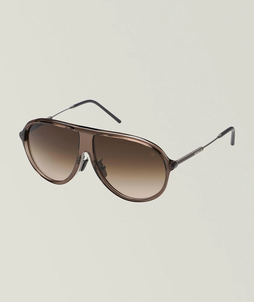 Glyde Transparent Pilot Sunglasses