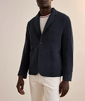 Wool-Silk-Cashmere Sack Sport Jacket