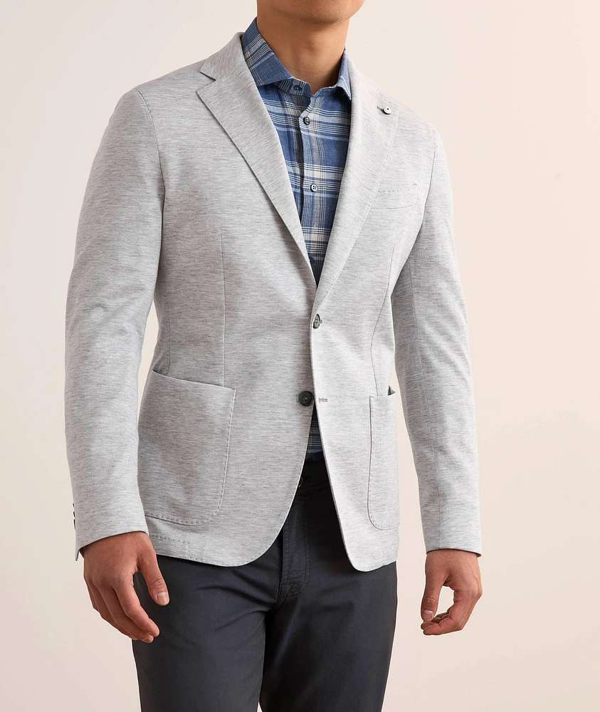 Marled Linen-Cotton Sport Jacket
