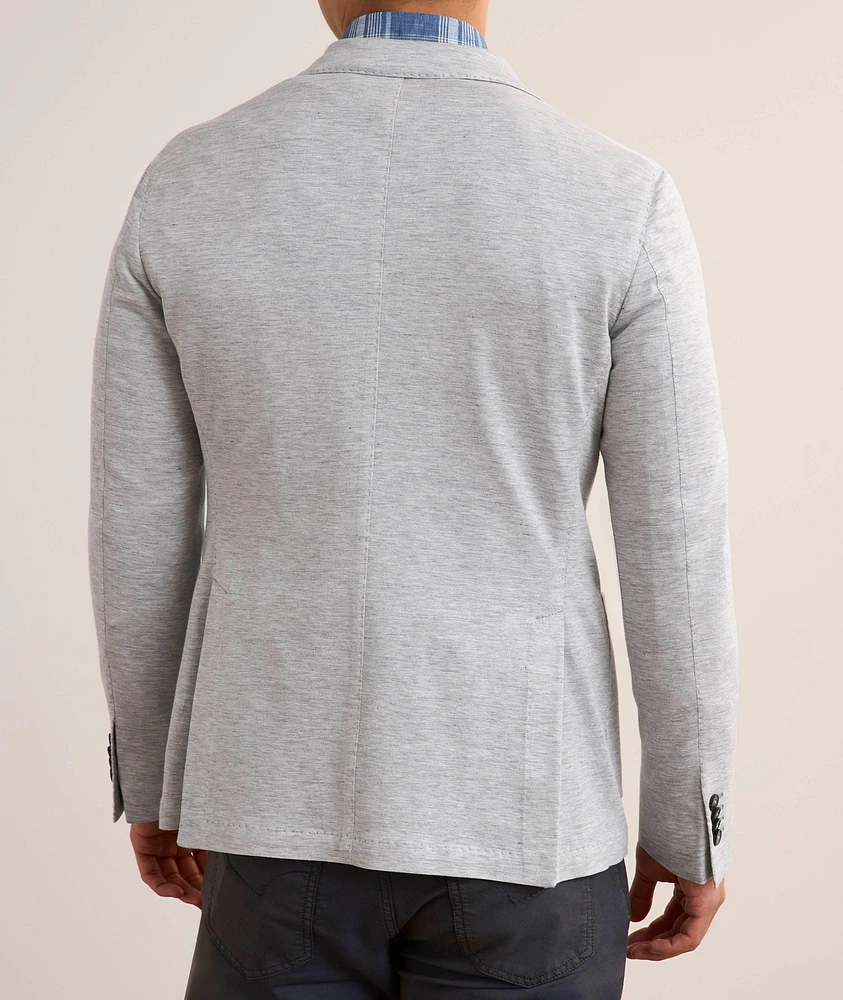 Marled Linen-Cotton Sport Jacket