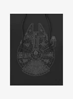 Star Wars Millennium Falcon Outline Hoodie