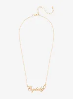 Melanie Martinez Crybaby Nameplate Necklace