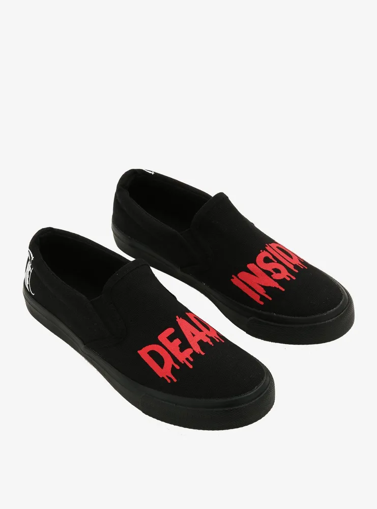 Dead Inside Reaper Slip-On Sneakers