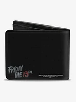 Friday The 13th Jason Mask Close Up Bi-Fold Wallet
