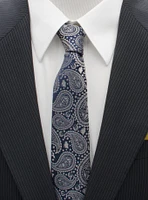 Star Wars Yoda Navy Paisley Mens Tie
