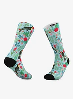 Flamingo And Toucan Crew Socks 2 Pair