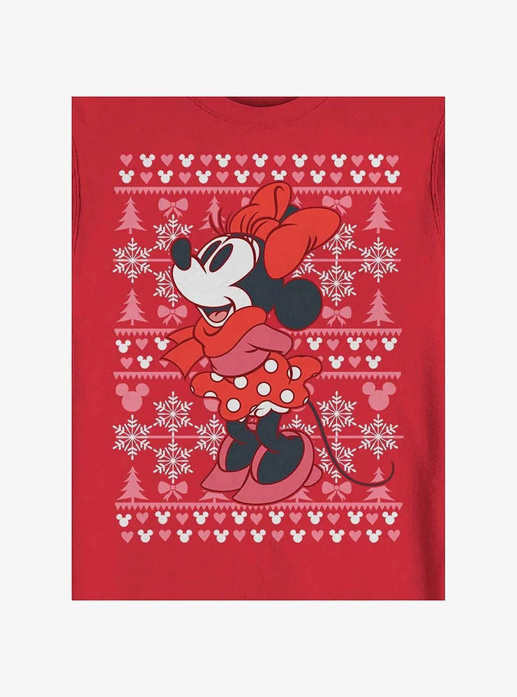 Disney Minnie Mouse Holiday Sweater Sweatshirt