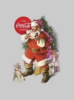 Coke Coca-Cola Surprised Puppy Crew Sweatshirt