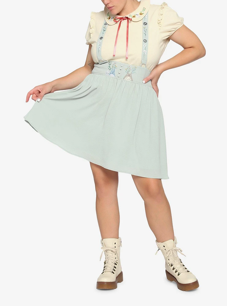 Her Universe Studio Ghibli My Neighbor Totoro Floral Suspender Skirt Plus Size