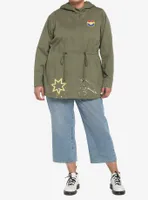 Her Universe Marvel Ms. Patch Girls Anorak Jacket Plus