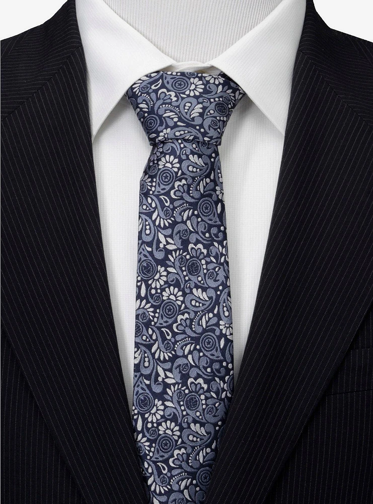 Marvel Avengers Paisley Icons Navy Tie