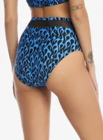 Blue Flame High-Waisted Swim Bottoms