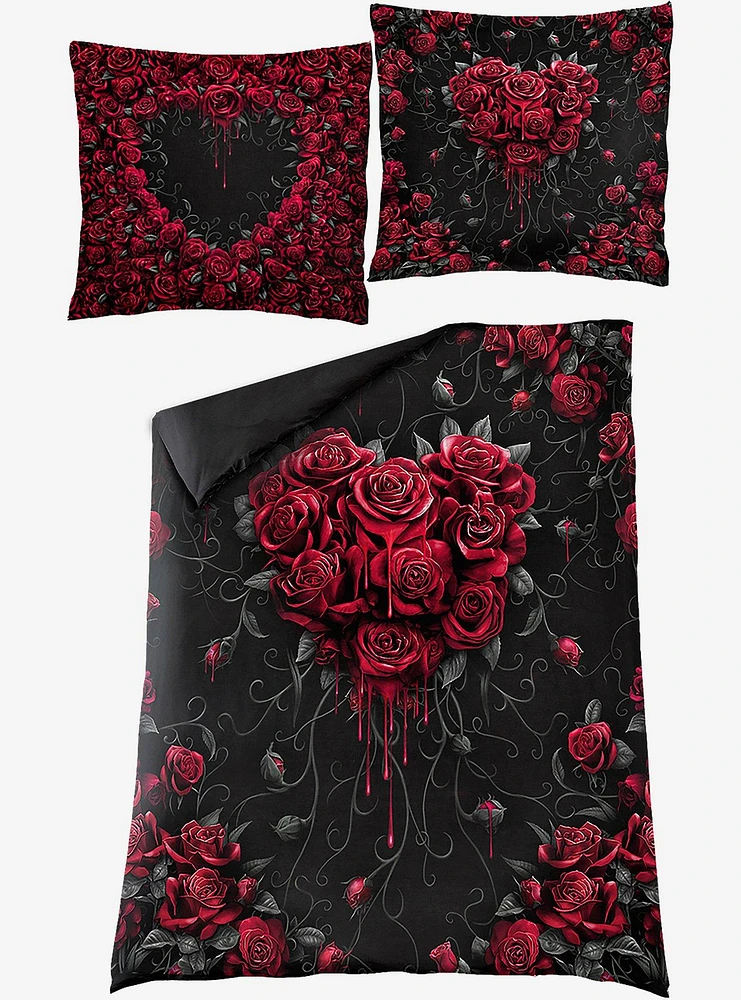 Bleeding Heart Single Duvet Bedding Set