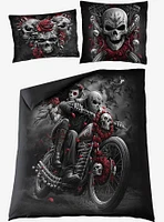 Skulls N' Roses Double Duvet Reversible Bedding Set