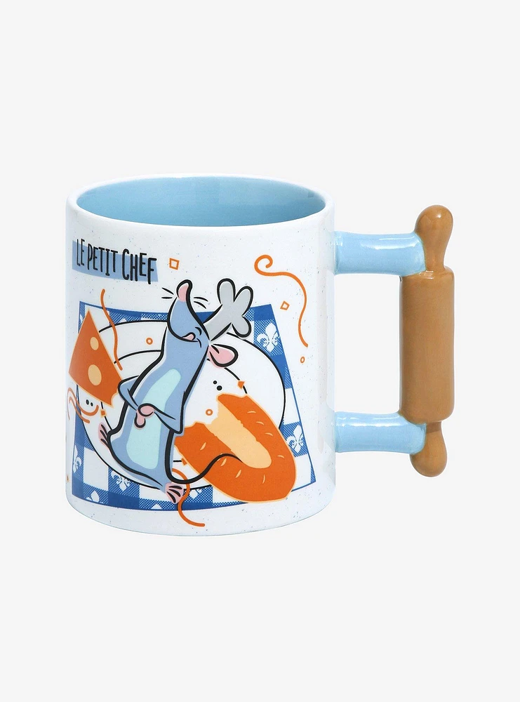 Disney Pixar Ratatouille Le Petit Chef Rolling Pin Handle Mug