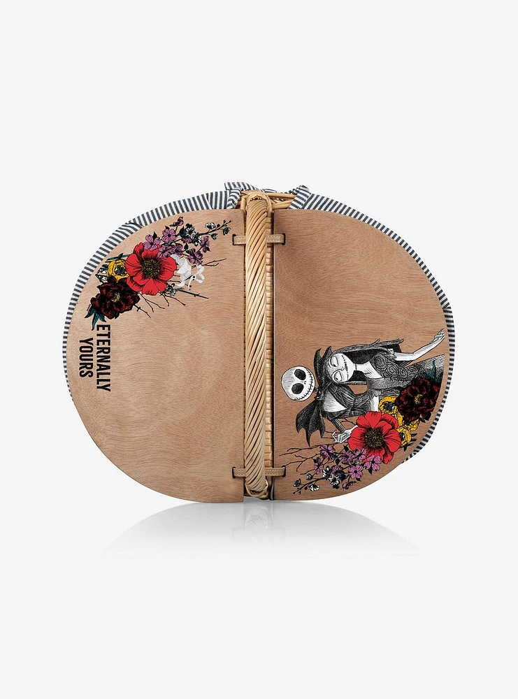 The Nightmare Before Christmas Jack And Sally Floral Country Picnic Basket