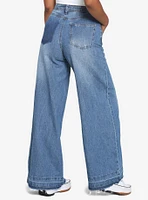 Light Wash Wide Leg Denim Pants