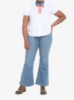 Scooby-Doo! Fred Girls Woven Button-Up Plus Size
