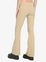 Beige Flare Pants