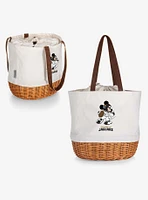 Disney Mickey Mouse NFL Jacksonville Jaguars Canvas Willow Basket Tote