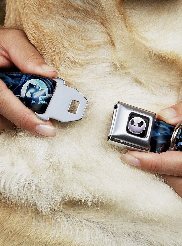 Disney Nightmare Before Christmas Jack Oogie Boogie Santa Seatbelt Buckle Dog Collar