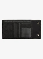 Bugatti Rolling Stones All Over Print Trifold Wallet with Double Snap Closure