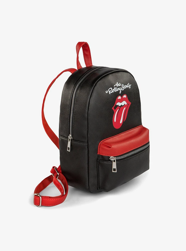 Bugatti Rolling Stones Vegan Leather Mini Backpack Black and Red