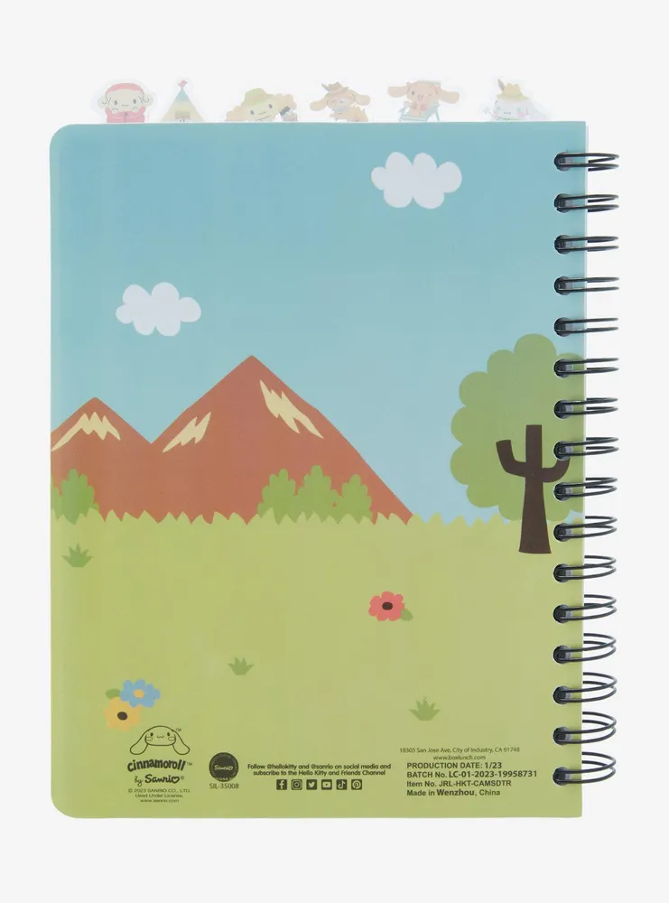 Sanrio Cinnamoroll Camping Figural Tab Journal - BoxLunch Exclusive