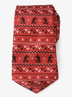 Disney Mickey Mouse Fair Isle Red Men's Tie